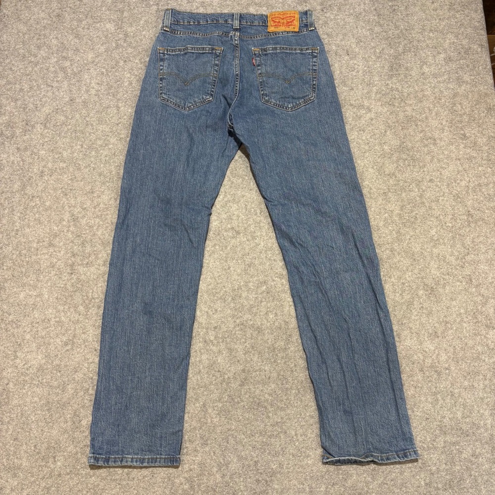 Levis 505 Regular Fit Straight Leg Blue Denim Jeans Mens 30x32 Medium Wash